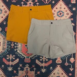 Stoic Women's Shorts - Mustard and Gray